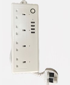 تصویر چند راهی برق مدل Wi-Fi Smart Power Strip Wi-Fi Smart Power Strip