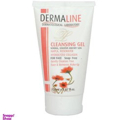 تصویر ژل شستشو صورت درمالاین (Dermaline) مدل Rose Water کد 02 حجم 150 میلی‌لیتر 