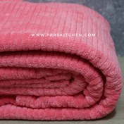 تصویر پتو مخمل کبریتی تک نفره فایپکو صورتی 