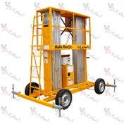 تصویر بالابر الکتروهیدرولیکی دو دکله با چرخ خودرویی EHDL900 EHDL900