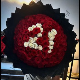 تصویر دسته گل عدد 21 