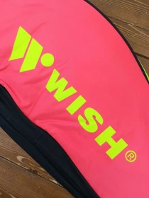 تصویر بگ‌ راکت تنیسی حرفه ای wish سبز لیزری و صورتی 