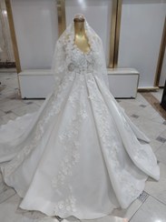 تصویر لباس عروس ساتن شاین ترک ا bride dress bride dress