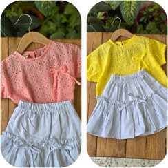 تصویر ست مجلسی دخترانه شومیز دامن 2 (2308) 