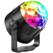 تصویر رقص نور LED Party Light مدل TP020 با رنگ های آبی، قرمز و سبز 