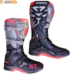 تصویر بوت کراسی تایگر | T2 | BLKRD ا Crossy boots TIGER T2 - BLK-RD Crossy boots TIGER T2 - BLK-RD
