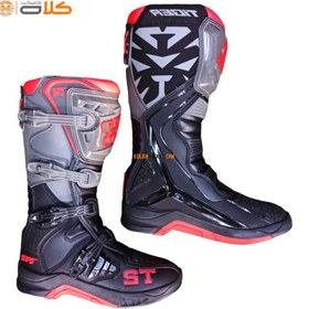 تصویر بوت موتورسواری کراسی تایگر | T2 | BLKRD Crossy boots TIGER T2 - BLK-RD