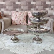 تصویر سرویس پذیرایی مسی گلبرگ کروم ۴ تیکه نانو شده 