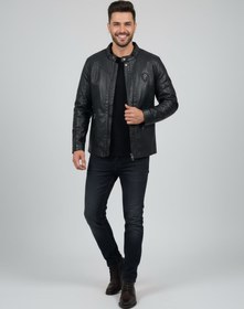 تصویر کاپشن چرم مردانه اسپرت | استایل شیک و خاص پاییزی و زمستانی 