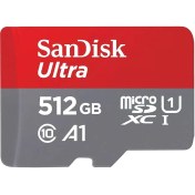 تصویر کارت حافظه microSDXC سن دیسک مدل Ultra A1 کلاس 10 استاندارد UHS-I سرعت 150MBps ظرفیت 512 گیگابایت SanDisk Ultra A1 UHS-I 150MBps microSDXC - 512GB