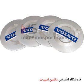 تصویر آرم کاپ رینگ طرح ولوو Volvo نقره ای 