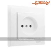 تصویر پریز برق ایران الکتریک مدل برلیان بدون ارت 