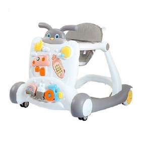 تصویر واکر و روروئک 3 کاره خرگوشی Toyofun baby walker code:X100