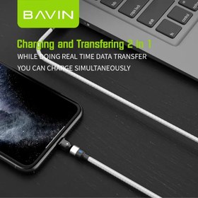 تصویر کابل شارژ باوین مدل Cb224 تایپ سی Bavin charging cable model Cb224 type C