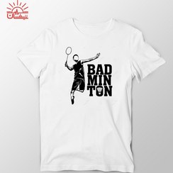 تصویر تیشرت اسپان سفید بدمینتون 