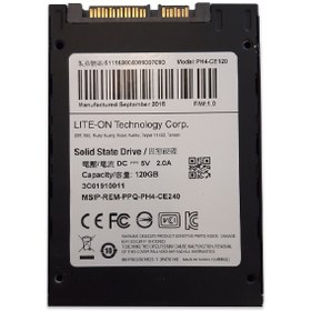 تصویر حافظه لایت آن SSD Lite-On 120GB Black - کارکرده 