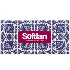 تصویر دستمال کاغذی سافتلن 100 برگ مدل تیارا ا Softlan Paper Tissues Softlan Paper Tissues