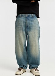 تصویر شلوارجین آبی سنگشور فول بگ پول اند بیر STWD - W STWD Skater Boyfriend Jeans Blue