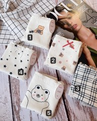 تصویر شورت نخی کبریتی عروسکی سایز xl - پک ۳ عددی 