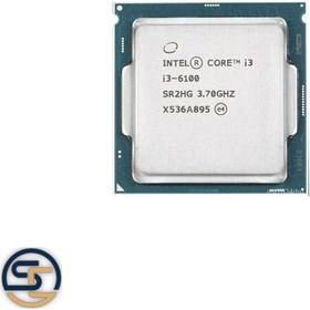 تصویر پردازنده اینتل Core i3-6100 بدون باکس Intel Core-i3 6100 3.7GHz LGA 1151 Skylake TRAY CPU