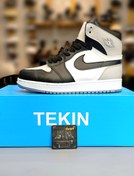 تصویر نایک جردن ساق دار رنگ مشکی سفیدزنانه مردانه - ۱ / مشکی سفید / 