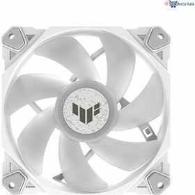 تصویر فن کیس ایسوس TUF Gaming TF120 ARGB White بسته 3 عددی ASUS TUF Gaming TF120 ARGB White 3 in 1 Case Fan