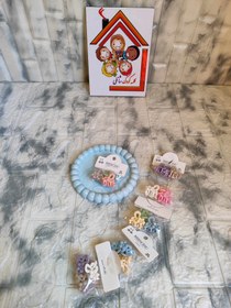 تصویر کلیپس موی چنگکی کوچک طرح گل 