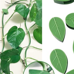 تصویر گیره پتوس طرح برگ سبز تیره بسته 50 عددی 