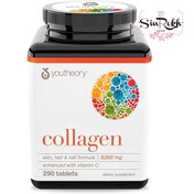 تصویر قرص کلاژن ساز یوتئوری همراه با ویتامین C بسته 290 عدد Youtheory Collagen 290 Tablets