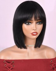 تصویر کلاه‌گیس مصری مشکی طبیعی 