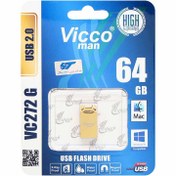 تصویر فلش مموری ویکومن مدل VC272 S با ظرفیت 64 گیگابایت Vicoman VC272 S flash memory with a capacity of 64 GB