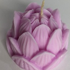 تصویر شمع دست ساز گل لوتوس 