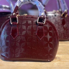 تصویر کیف آلبالویی ماریا Cherry bag