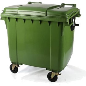 تصویر سطل زباله پلاستیکی مخزن پلی اتیلن چهار چرخ 660 لیتری - متنوع Bucket