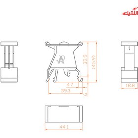 تصویر لیبل ترمینال ریلی رعد مدل LB/1 