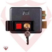 تصویر قفل حیاطی برقی کلید شیار دار تسا کد 7072 Electric yard lock with TESA code 7072