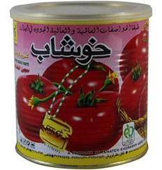 تصویر کنسرو رب گوجه فرنگی خوشاب مقدار 800 گرم ا Canned fragrant tomato paste in the amount of 800 g Canned fragrant tomato paste in the amount of 800 g