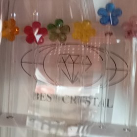 تصویر نی گلدار بلور شش عددی 