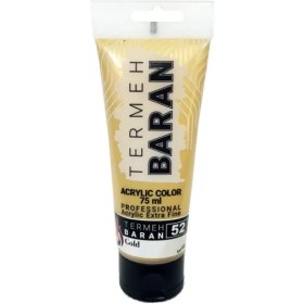 تصویر اکرلیک 75 میل متالیک باران کد52 Termeh Baran acrylic color, 75 ml, code 52, Gold