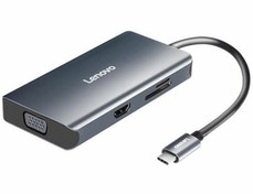 تصویر هاب 7 پورت لنوو LX0807G Type C Hub Lenovo LX0807G New Multifunctional Type C Hub