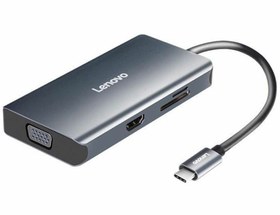 تصویر هاب 7 پورت لنوو LX0807G Type C Hub Lenovo LX0807G New Multifunctional Type C Hub