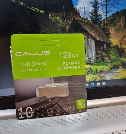 خرید و قیمت فلش مموری ۱۲۸ گیگابایت CALUS USB 3.0 سازگار با PC و Mac | ترب