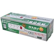 تصویر پریز 3 خانه بدون ارت مدل پارس بهداد الکتریک بدون کابل 