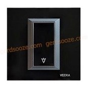 تصویر پریز آنتن ماهواره ویرا مدل ویرا پرو اسپرت مشکی Veera Switch And Sockets Pro Sport Black