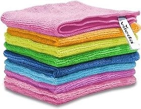 تصویر پارچه میکروفیبر Vileda، جاذب، بهداشتی، همه کاره، بادوام و قابل شستشو 30x30 سانتی متر - 8 عدد - ارسال 20 روز کاری Vileda Microfibre Cloth, Absorbent, Hygienic, Versatile, Durable & Washable 30x30cm - 8 Pcs