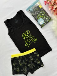 تصویر ست رکابی و شورت پادار پسرانه برند کوزا ترکیه KOZA Turkey 