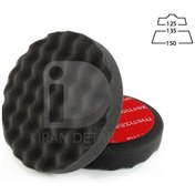 تصویر پد پولیش وافلی روتاری بسیار نرم سایز 130 میلی متر منزرنا Menzerna Polishing Pad Soft Black 130mm 