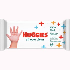 تصویر دستمال مرطوب کودک Huggies مدل All Over Clean 