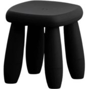 تصویر چهارپایه حمام سارودی مدل ورونا ضد قارچ - مشکی 