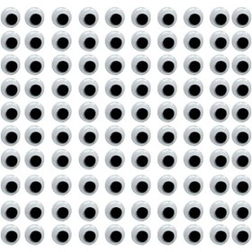 تصویر چشم متحرک عروسک سایز 7 میلیمتر جنس پلاستیک بسته 100 عددی 